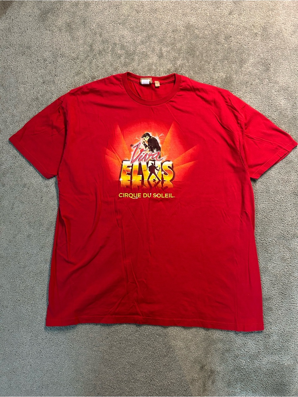 Vintage 90s Elvis Presley Cirque De Soleil Promo T Shirt XXL 2XL Music Tee